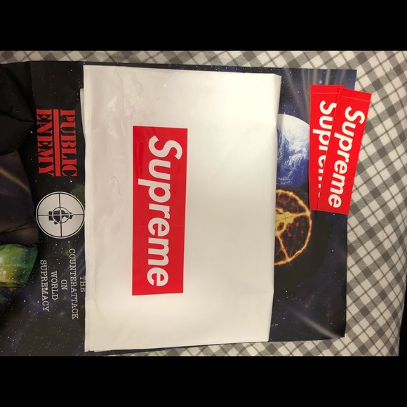 Supreme x undercover x public enemy puffer jacket